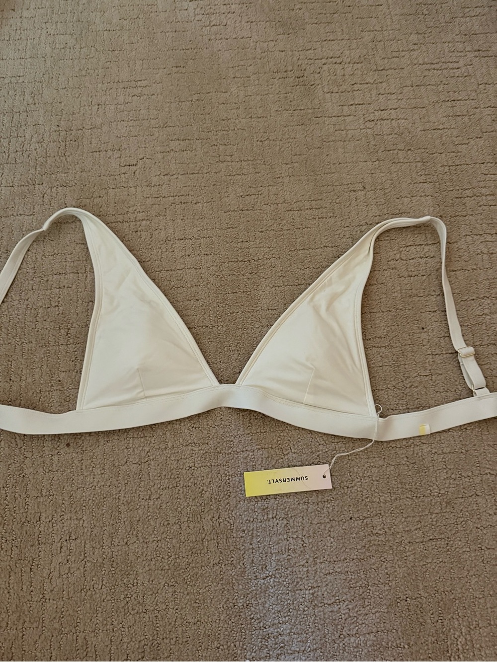 summersalt Cream Triangle Bralette